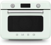 Horno Sobremesa - SMEG COF01PGEU, Verde Agua, Vapor, 30L