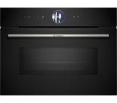 Horno Microondas BOSCH CMG7761B1 45cm Cristal Negro