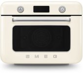 Horno Sobremesa - SMEG COF01CREU, Color Crema, Vapor, 30L
