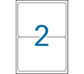 APLI 16682-Etiquetas blancas resistentes intemperie 199,6 x 143,5 mm 20 hojas