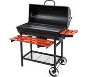 Lund Barbacoa de carbón vegetal, XXL, 71 x 35 cm, superficie de parrilla
