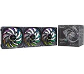 Seasonic MagFlow ARGB Carcasa del ordenador Ventilador 12 cm Negro 3 pieza(s)