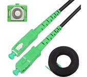 Extralink Patchcord SC/APC-SC/APC Redondo, drop, monomodo, Simplex, G.657A2, 100m