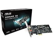 ASUS Xonar SE Interno 5.1 Canales PCI-E - Tarjeta de Sonido (5.1 Canales, 24 bit, 116 dB, 110 dB, 24-bit/192kHz, 0,00251%)
