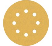 Bosch Professional 50 x Lijas Expert C470 con 8 agujeros, para Madera dura, Pintura sobre madera, 125 mm, Grano 180, Accesorios Lijadora excéntrica