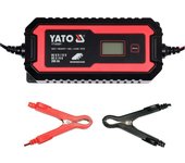 YATO Cargador de batería de Coche para Coche Camiones Moto YT-83001