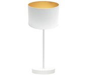Sobremesa anuska 1xe14 blanco/blanco-oro 46x16x16 cm