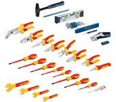 Bosch Professional juego mixto de herramientas manuales de 37 piezas (incl. 21 herramientas manuales VDE y 16 herramientas manuales adicionales, cómodas y ergonómicas, en L-BOXX)