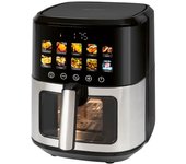 ProfiCook PC-FR 1286 H freidora Sencillo 6,5 L Independiente 1700 W Freidora de aire caliente Negro, Acero inoxidable