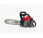 Motosierra a gasolina 38cc con espada de 35 cm NAC, herramienta para corte de madera, potente, compacta, ideal para jardinería y poda, diseño ergonómico, color rojo