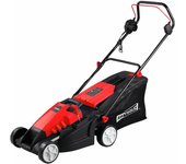 Cortacésped eléctrico, Awtools, modelo 1400W 38cm, motor inductivo, ideal para corte eficiente de césped, diseño compacto, fácil de manejar y mantener, alto rendimiento