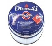 Cartucho de gas, Idealgas, modelo 190g con válvula de seguridad Gas Block System, uso en lámparas de soldadura y cocinas portátiles, mezcla propano-butano, rosca estándar
