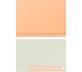Samsung Smart Book Cover - Funda para Tablet Tipo Libro con Doble visualización para Galaxy Tab S9 | S9 FE, Naranja
