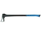 Jobi Extra WXT067 hacha de 2,2 kg con cabeza en forma de cuña, mango de fibra de vidrio antideslizante, herramienta robusta y precisa para trabajos de carpintería y jardinería