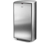 BlackDecker BXAC12000E - Aire acondicionado portátil,Frío 12000Btu/h,Calor 11000Btu/h, Deshumidificador 28.8l/24h, Ventilador, Control remoto, Termostato, Oscilante, 24h, kit instalación, Silencioso, Blanco