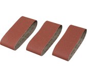 Banda de lija Irwin K100 75 x 457 mm, para Black+Decker KA86/88, lijado en seco de madera tratada y metal, tamaño de grano 100, pack de 3 piezas, ideal para lijadoras de banda.