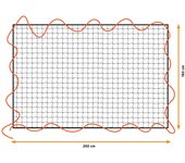 BLACK+DECKER Red de Remolque - 2 x 3 m - Banda elástica - En Bolsa de Almacenamiento - Negro