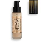 Makeup revolution, conceal & glow, illuminating, cream foundation, f3, 23 ml