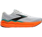 BROOKS Ghost MAX 2, Sneaker Hombre, Hongo ostra/Naranja/Verde Azulado, 40.5 EU