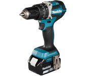 Makita DHP484RTE - Juego de taladro atornillador compacto sin escobillas (18 V)