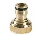 Conector de grifo de latón 1/2", Greenmill, accesorio para manguera de jardín, resistente a la corrosión, conexión rápida y segura para sistemas de riego