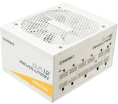 ENERMAX Revolution D.F. 12 ATX 3.1 PCIe 5.1 Fuente de Alimentación Ultracompacta de 850W 80 Plus Gold Cybenetics Platinum White, Totalmente Modular, 50% Semi-fanless, 600W 12V-2x6, ETV850G-W, Blanco