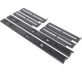 UNYKAch Juego de Dos Railes Telescópicos Válidos para Armarios de Fondo 80 a 100 cm y Cajas Rack 1U/2U/3U/4U