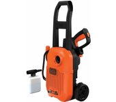 Black & Decker 1650W 120BAR/1740 PSI - Limpiador de alta presión negro y naranja