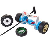 Fly Wheels Rip it up to 320 Scale KPH, Fast Speed, Amazing Stunts & Jumps up to 9 Meters All Terrain Action: Dirt, Mud, Water, Snow-One of The Hotest Wheels Around, Blue Twin Turbo Launcher