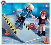 Playmobil 4415 2 patín con la rampa