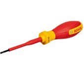 Bosch Professional destornillador VDE SL2.5x75 (certificado hasta 1000 V, aislado con elastómero termoplástico (TPE))
