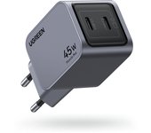 Ugreen 35008 cargador de dispositivo móvil Universal Gris Corriente alterna Carga rápida Interior