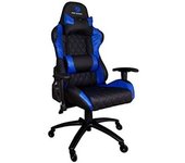 Deep Gaming Deep Command II Silla para videojuegos de PC Asiento acolchado Negro, Azul