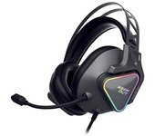 Keepout hxpro+ auriculares gaming con microfono flexible usb 2.0 - sonido 7.1 - iluminacion rgb - diadema ajustable - altavoces de 53mm - cable de 2m - color negro