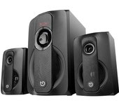 Altavoces 2.1 HIDITEC H400 Black Edition 80W | CONEXION Bluetooth, USB, Tarjeta Memoria | Musica, PELICULA, Juegos, Radio FM | Control Graves | Mando A Distancia