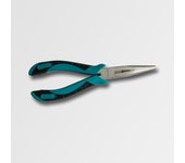 Jobi, modelo WX0186, Pinzas alargadas rectas 200mm, ideales para trabajos de precisión y manipulación de piezas pequeñas, herramienta profesional de alta resistencia