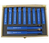 Juego de Cuchillas de Torno Silver 20x20 mm - Set de 11 Piezas en Maletín, Herramientas de Corte para Torno, Alta Precisión y Resistencia