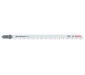 Bosch 25x Hoja de sierra de calar PRO Hardwood fast T344DF (para Madera dura, Aglomerado, Longitud 152 mm, Professional Accesorios Sierra de calar)