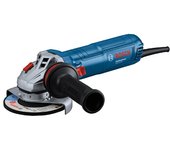 Bosch Professional amoladora angular con cable GWS 12-125 (Ø del disco: 125 mm, poten. 1200 W, prot. re arranque, incl. Vibration Control, empuñadura aux., caperuza prot., tuerca apriete, llave brida)