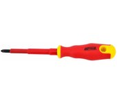 Destornillador Phillips VDE Awtools PH2 x 100 mm, herramienta aislada de alta calidad, ideal para trabajos eléctricos, duradero y resistente, perfecto para seguridad eléctrica