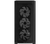 ASUS A23 Plus - Chasis PC Micro-ATX (4 Ventiladores ARGB preinstalados, Compatible con disipador CPU de 165 mm, radiadores de 360 mm, gráfica de 380 mm, PSU ATX, gestión de Cables de 33 mm), Negro