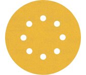 Bosch Professional 50 x Lijas Expert C470 con 8 agujeros, para Madera dura, Pintura sobre madera, 125 mm, Grano 240, Accesorios Lijadora excéntrica