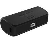 Boompods Powerboom Power Bank Función de carga rápida 5000 mAh - Cargador universal USB/USB-C pequeño, batería de teléfono móvil para viajes, estación de alimentación 2 dispositivos a la vez, con