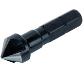 wolfcraft 2583000 Avellanador cónico HSS, Ø 10 mm, vástago hexagonal I 2583000 I Para un avellanado preciso de agujeros taladrados, para uniones atornilladas al ras en metal y plástico