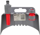 AWTOOLS Soporte para Manguera, almacenamiento seguro, fácil instalación, diseño resistente, ideal para jardines y riego doméstico