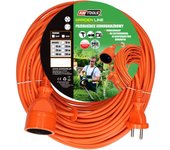 Awtools przedłużacz ogrodowy jednogniazdowy 40m bez uziemienia / 2x1,0mm / 6a / 230v / 1500w