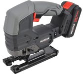 Sierra de calar sin escobillas Hoozar, modelo JS10BL, 18V, 1x2.0Ah, ideal para cortes precisos en madera y metal, ligera, potente y eficiente para trabajos de bricolaje.
