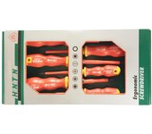 Juego de destornilladores Honiton, modelo 6 piezas, ideal para electricistas, alta calidad, precisión en el trabajo, diseño ergonómico, versátil y duradero para reparaciones eléctricas.