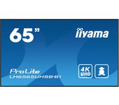 iiyama LH6565UHSB-B1 pantalla de señalización Diseño de quiosco 163,8 cm (64.5") LED Wifi 800 cd / m² 4K Ultra HD Negro Procesador incorporado Android 11 24/7