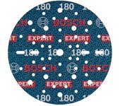 Bosch 50x Disco de lija para láminas EXPERT O780, 150 mm (para Madera dura, Pintura sobre madera, Ø 150 mm, Grano 180, Professional Accesorios Lijadora excéntrica)